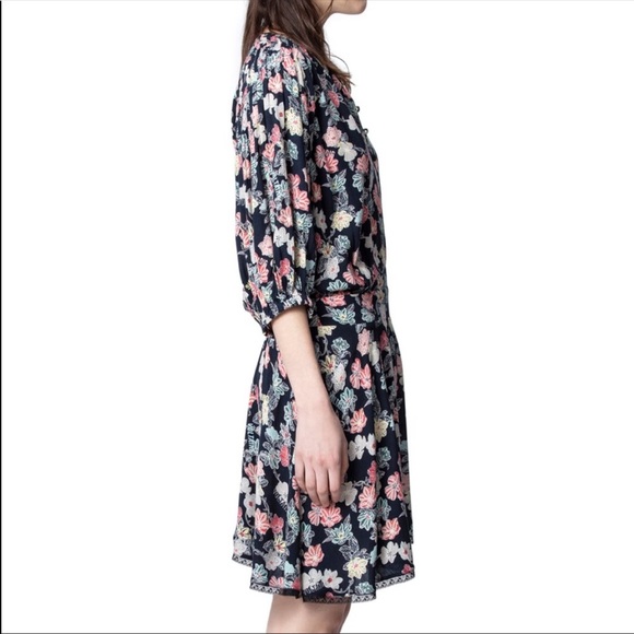 SOLD NEW Zadig & Voltaire Raspali Flowers Dress - Picture 3 of 14